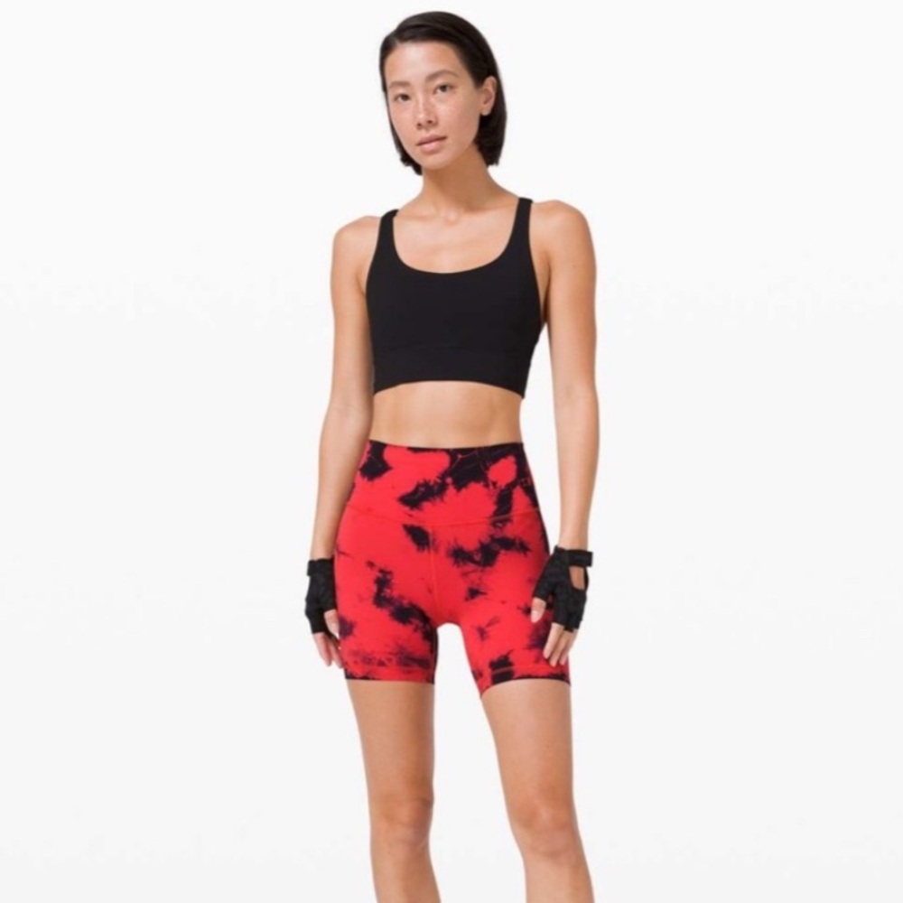 Lululemon Wunder Train High Rise Tie Dye Shorts